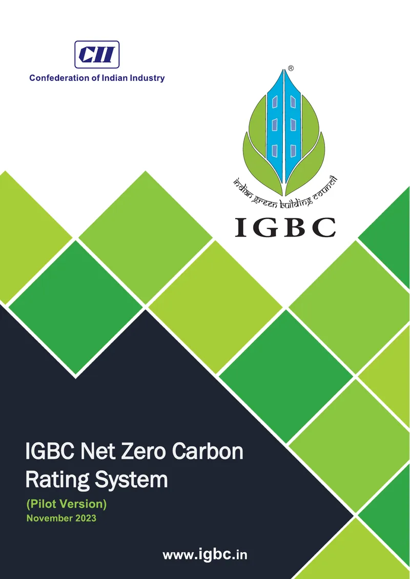 IGBC Net Zero Carbon Rating System Pilot Version