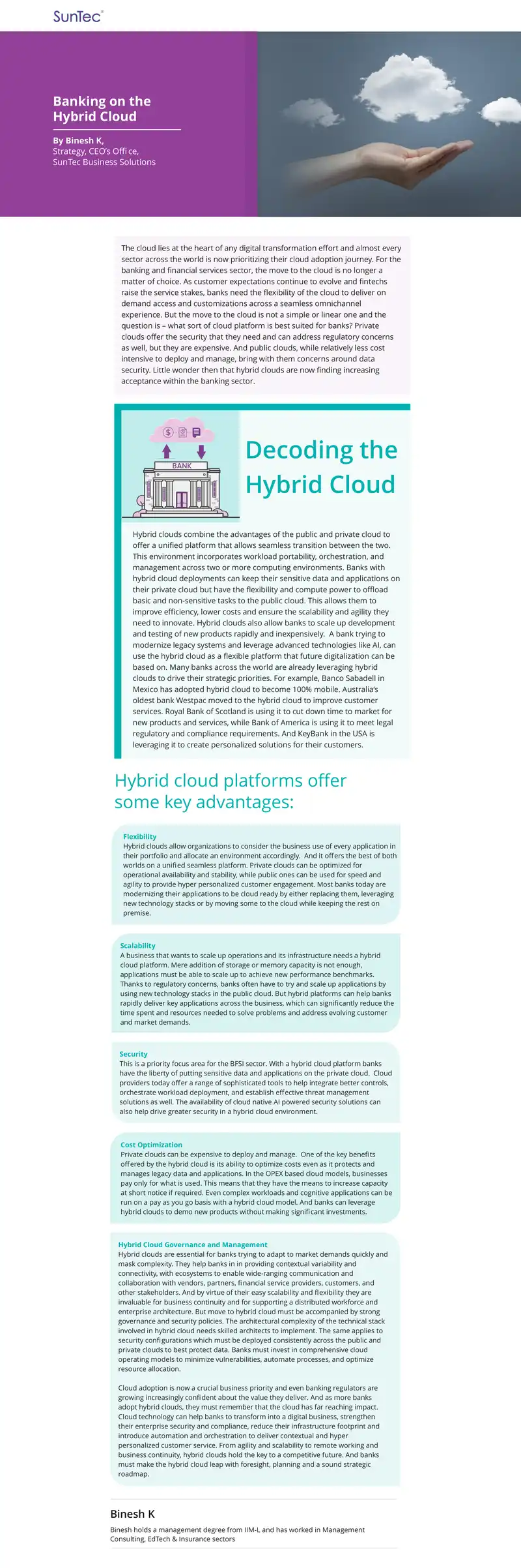 Hybrid Cloud Adoption in Banking Sector