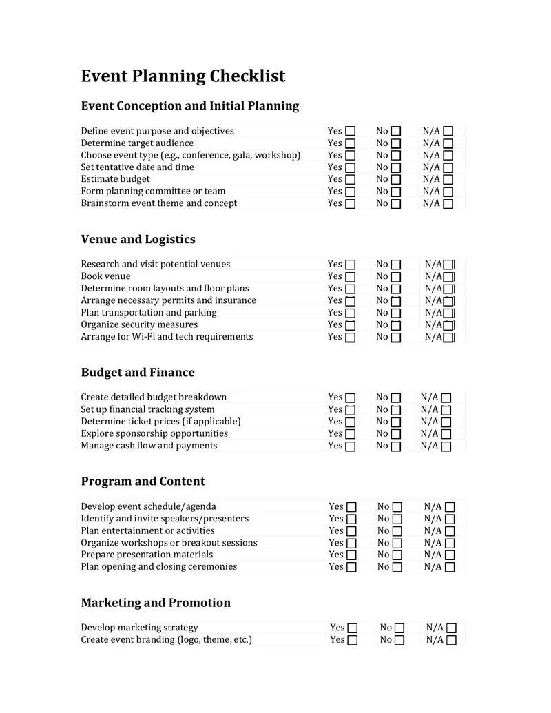 Event Planning Checklist for Successful Execution