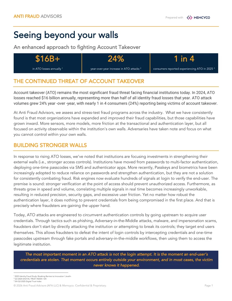 Enhanced Strategies for Account Takeover Prevention