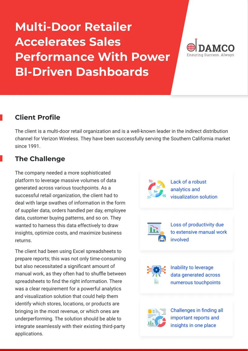 Multi-Door Retailer Analytics Solution Case Study