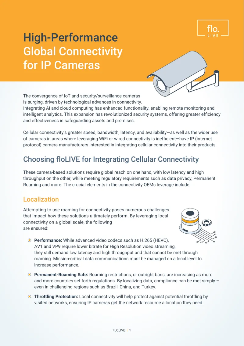 Integrating Cellular Connectivity for IP Cameras