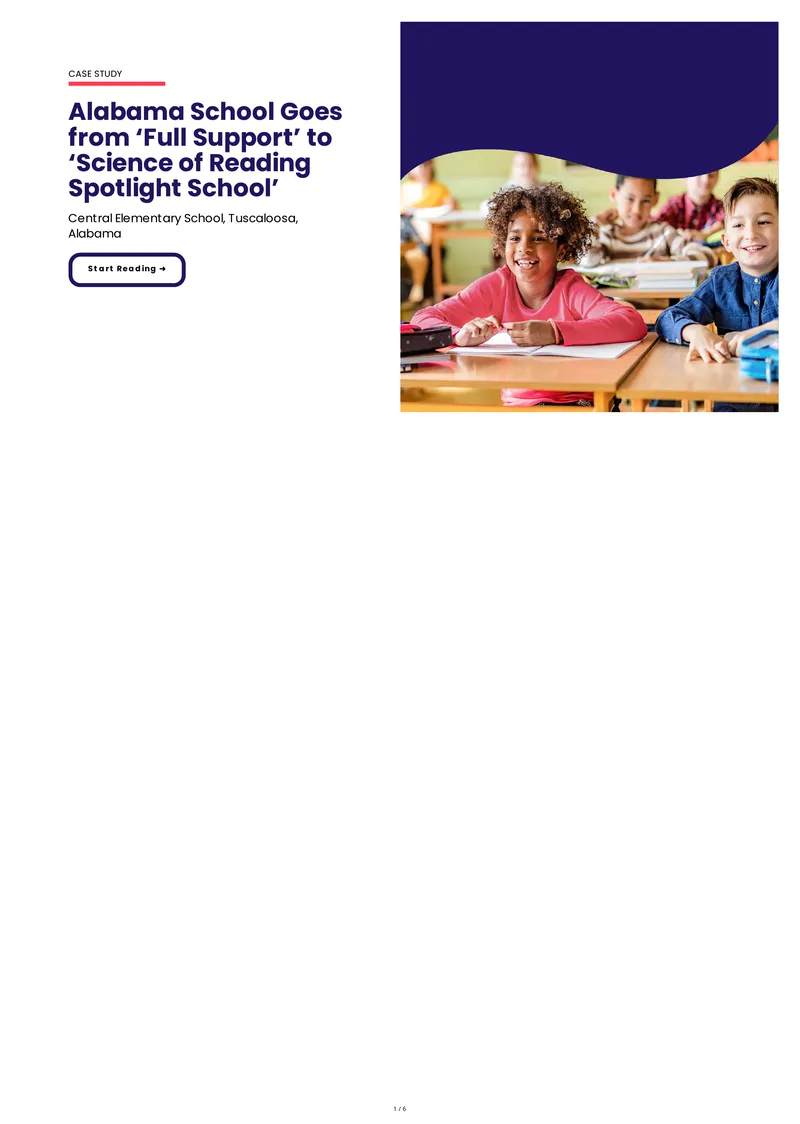 Alabama School Literacy Improvement Case Study