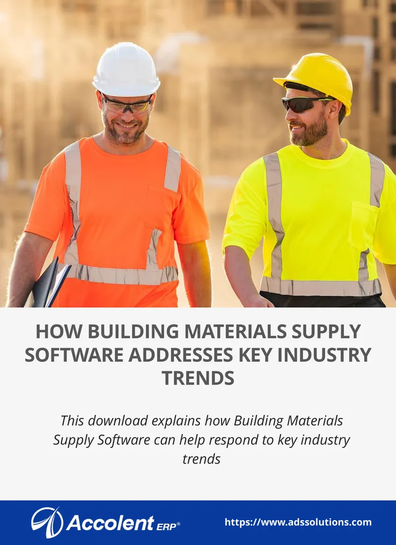 Building Materials Supply Software and Industry Trends