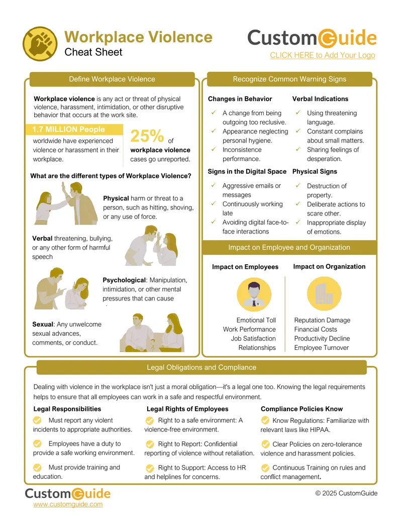 Workplace Violence Prevention and Response Guide
