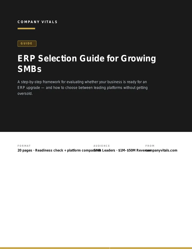 ERP Selection Guide for Growing SMBs