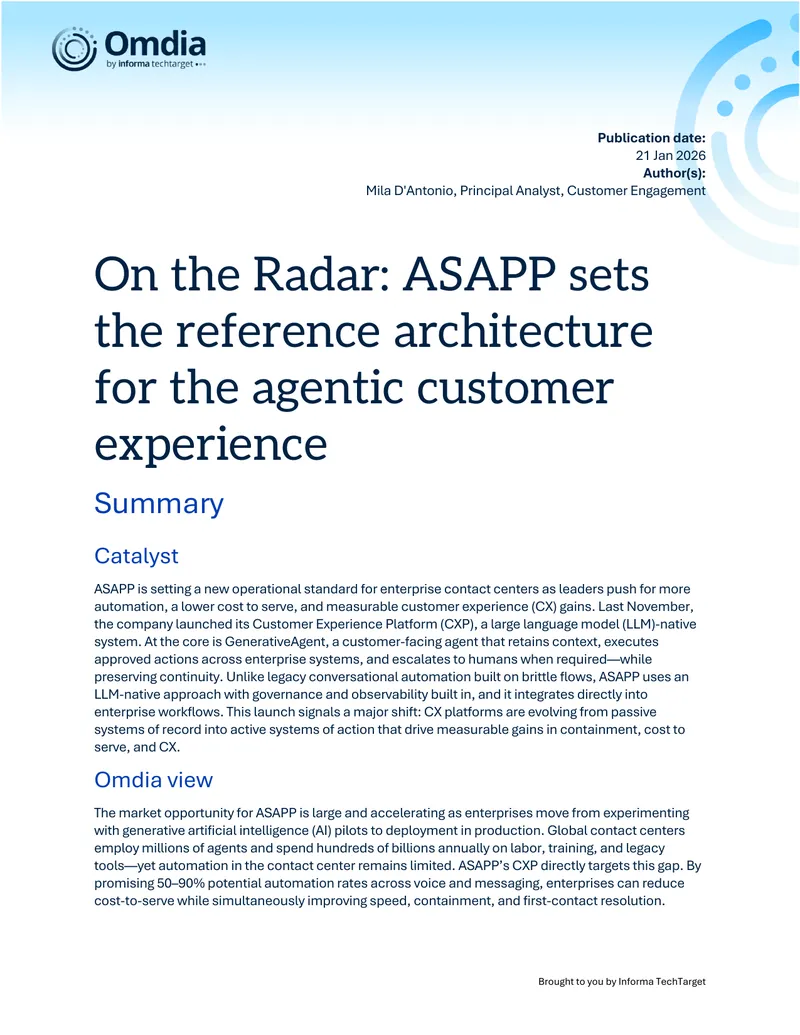 ASAPP's Customer Experience Platform Architecture