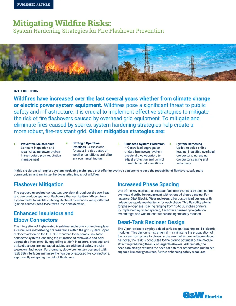 Mitigating Wildfire Risks Through System Hardening Strategies