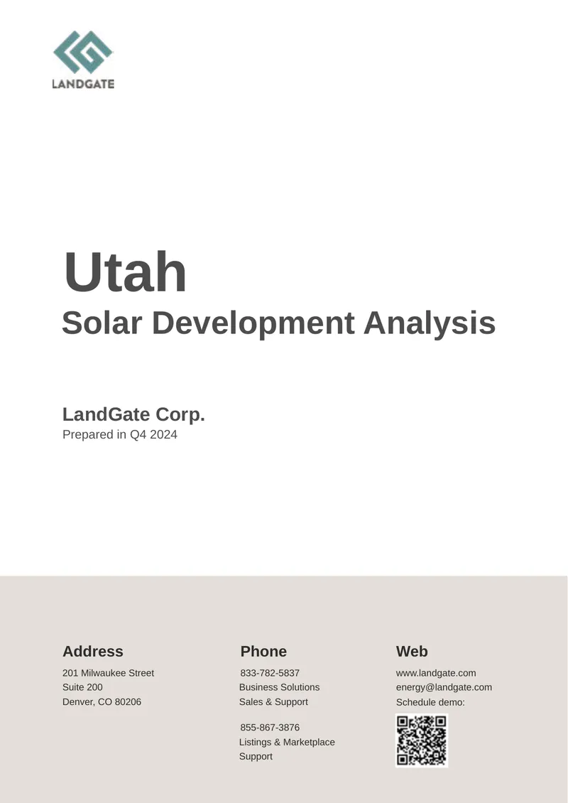 Utah Solar Development Analysis Report