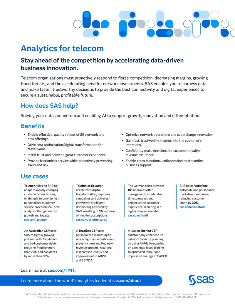 Analytics Solutions for Telecom Industry