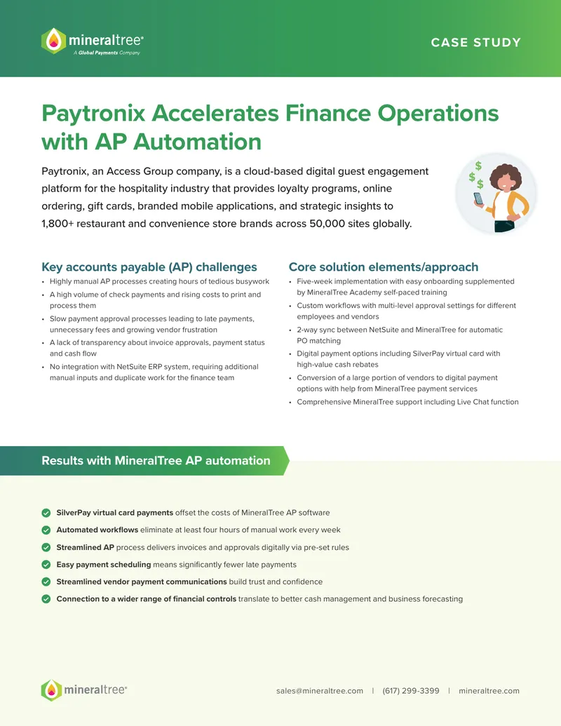 Paytronix Accounts Payable Automation Case Study