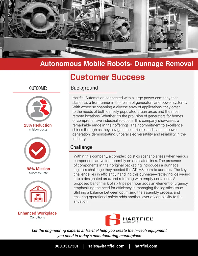 Autonomous Mobile Robots for Dunnage Logistics