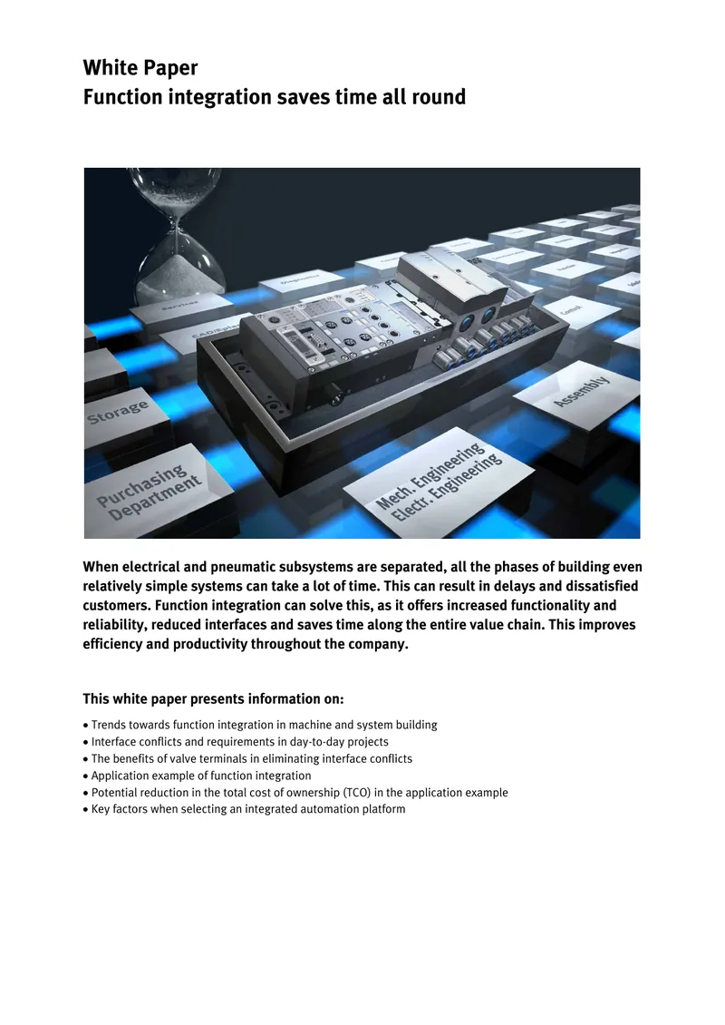 Function Integration in Machine Building
