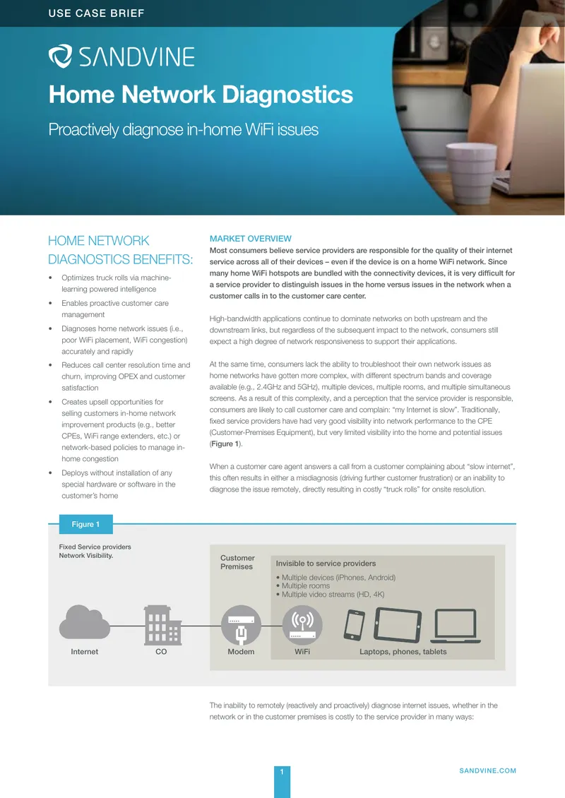 Home Network Diagnostics Use Case Brief