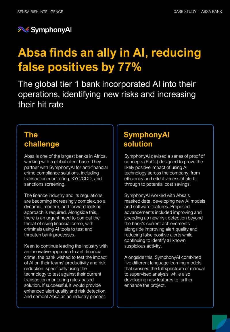 Absa Bank AI-Driven Risk Management Case Study