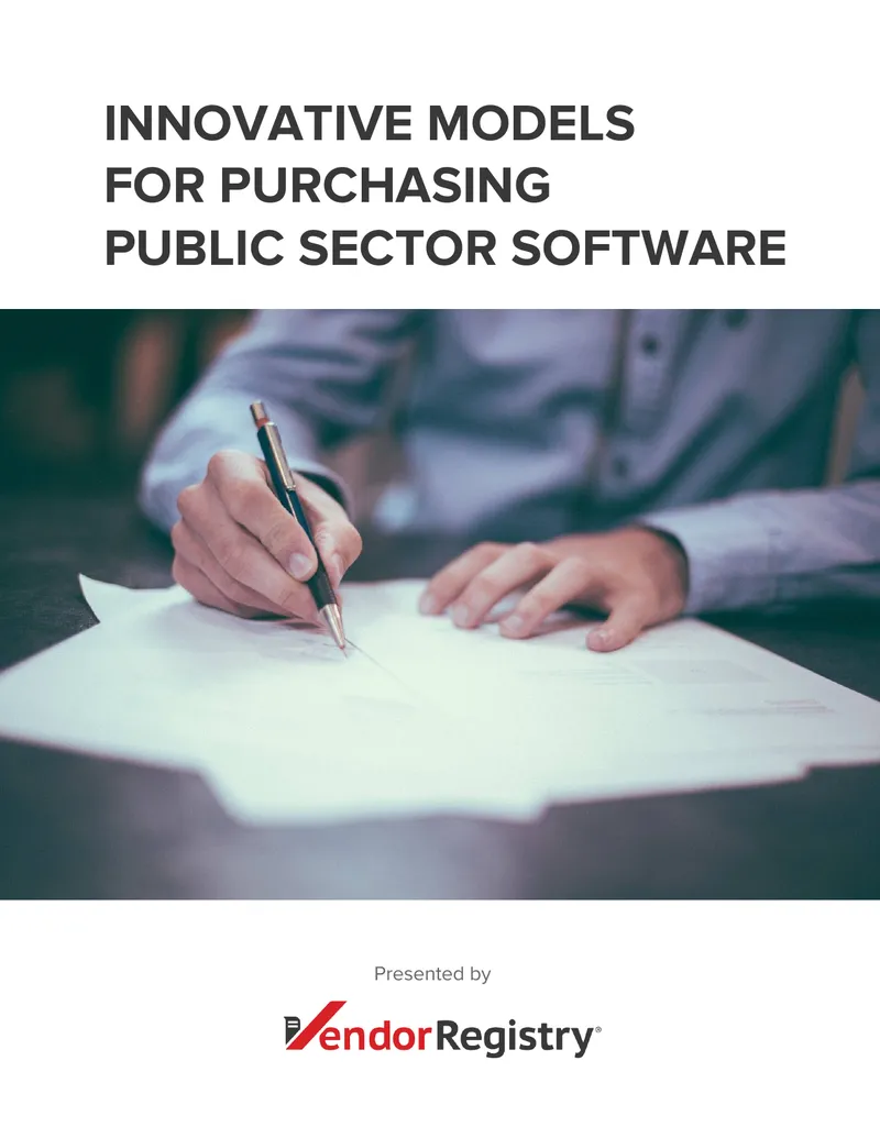 Innovative Models for Purchasing Public Sector Software