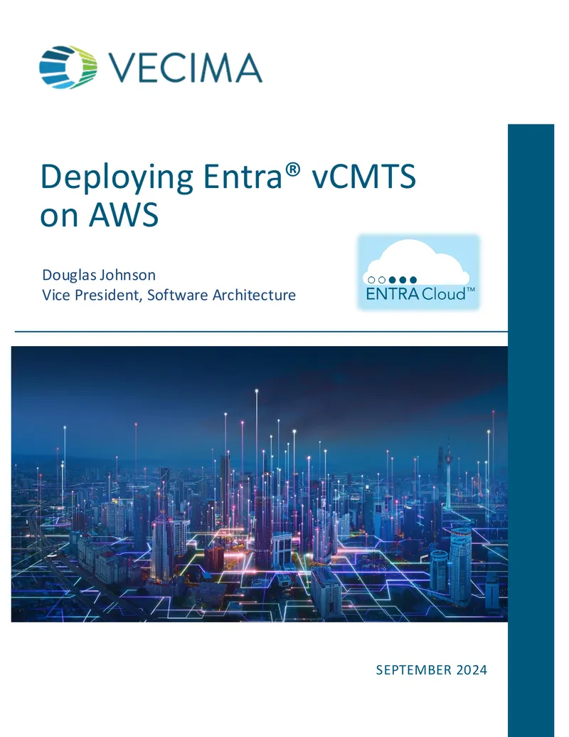 Deploying Entra vCMTS on AWS Infrastructure