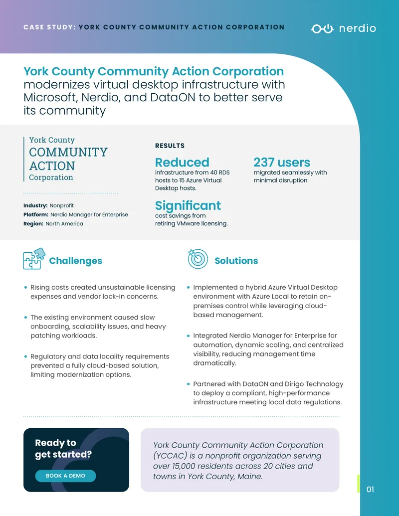 York County Community Action Corporation VDI Modernization