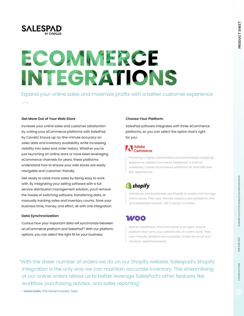 eCommerce Integration Solutions with SalesPad