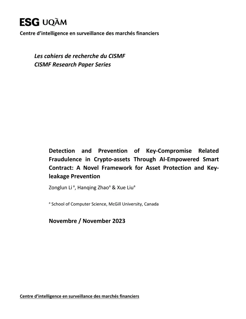 Detection and Prevention of Key-Compromise Related Fraudulence in Crypto-assets