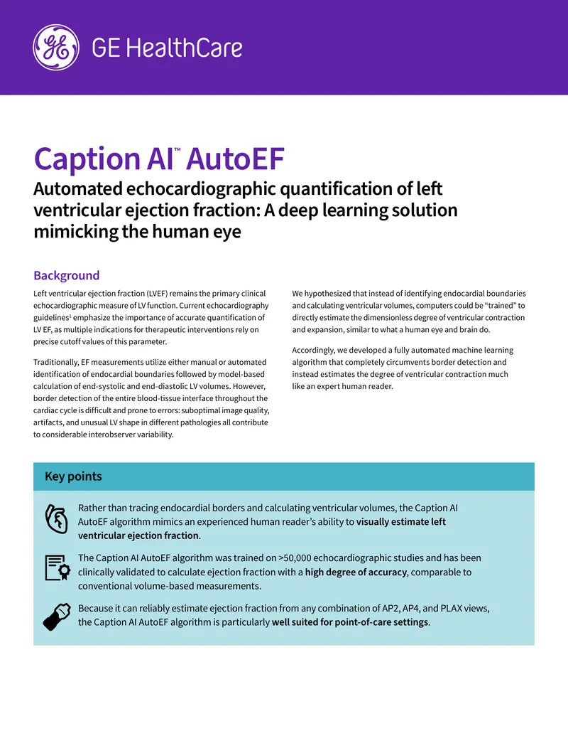 Automated Echocardiographic Quantification of LVEF