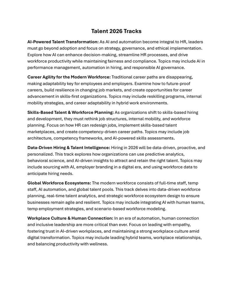 Talent Transformation Strategies for 2026