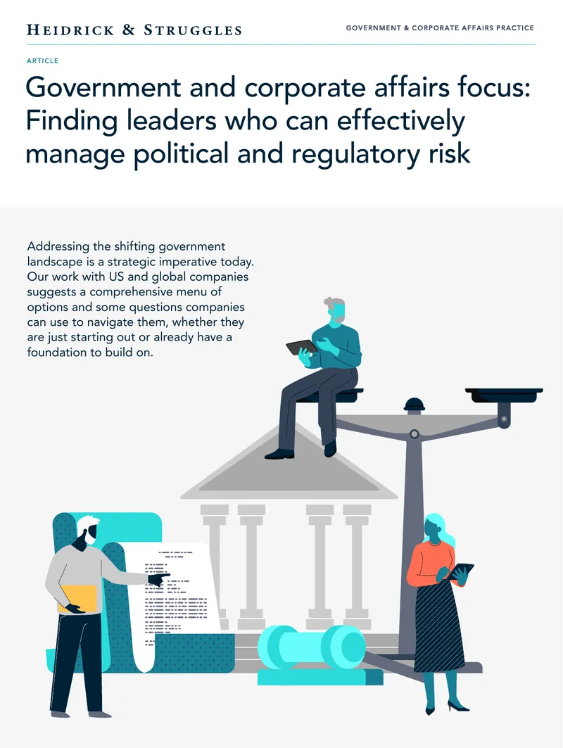 Government and Corporate Affairs Focus on Political Risk Management
