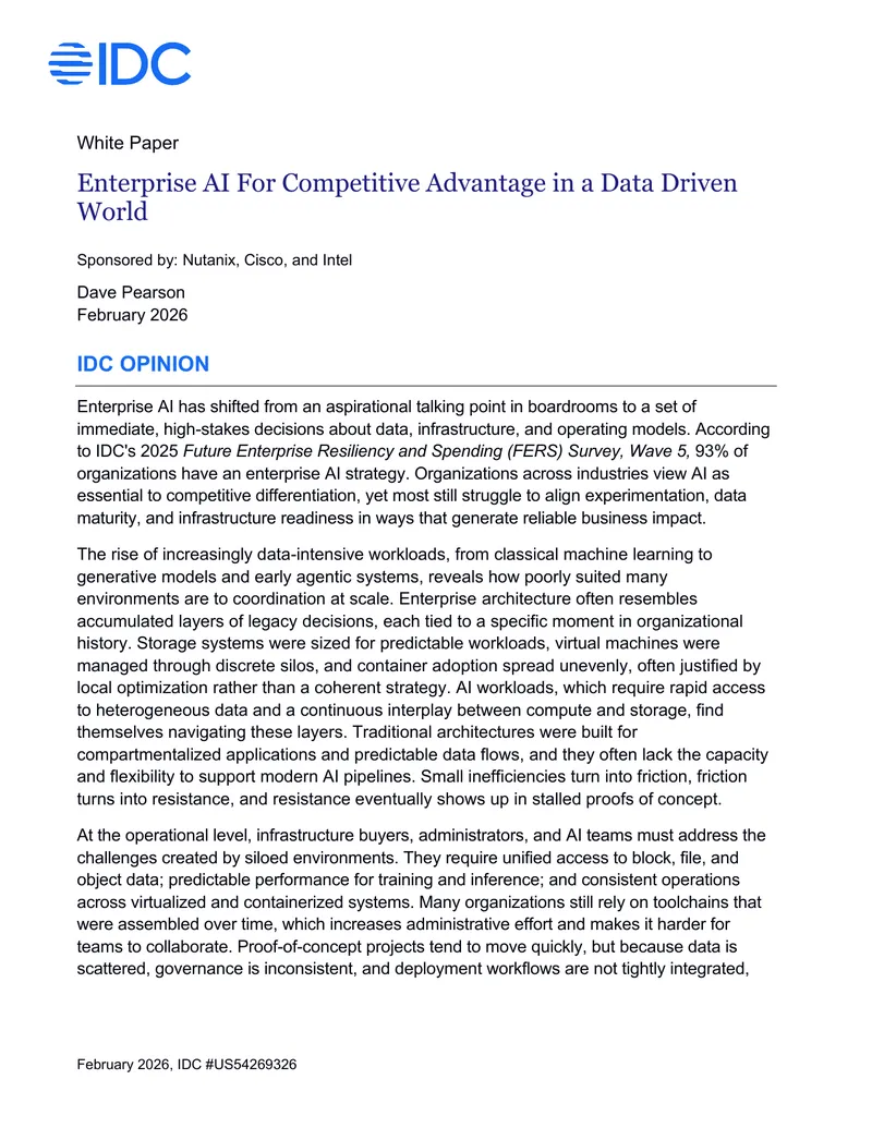 Enterprise AI for Competitive Advantage in a Data Driven World