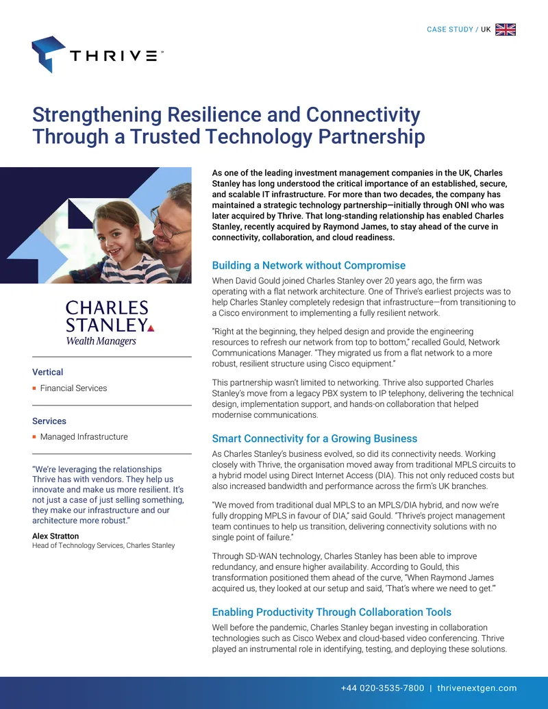 Strengthening Resilience and Connectivity Through a Trusted Technology Partnership