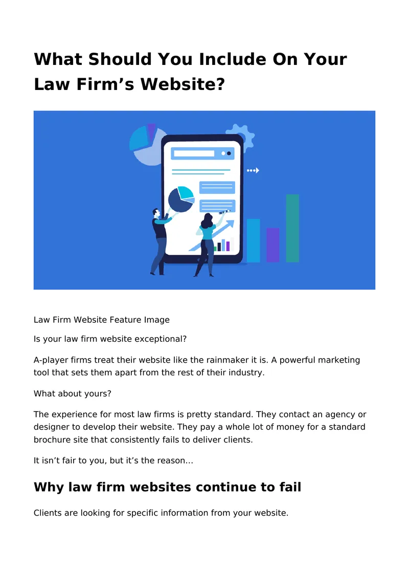 Essential Features for Law Firm Websites