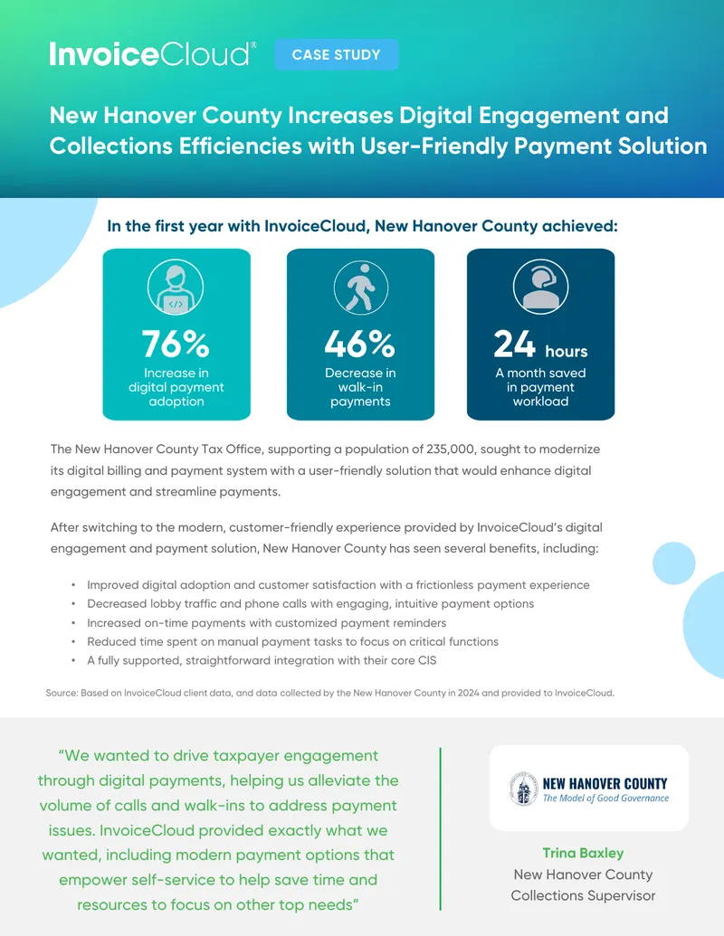 New Hanover County Digital Payment Solution Case Study
