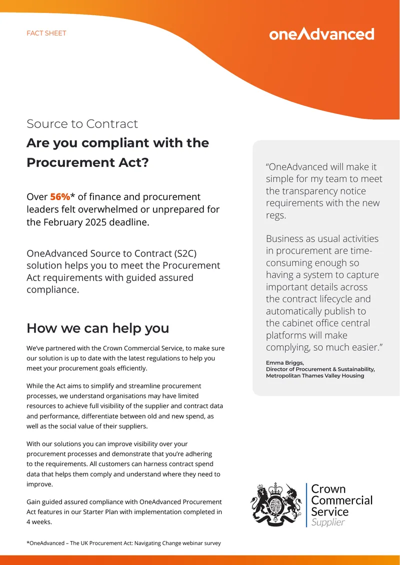 Procurement Act Compliance and Implementation Guide