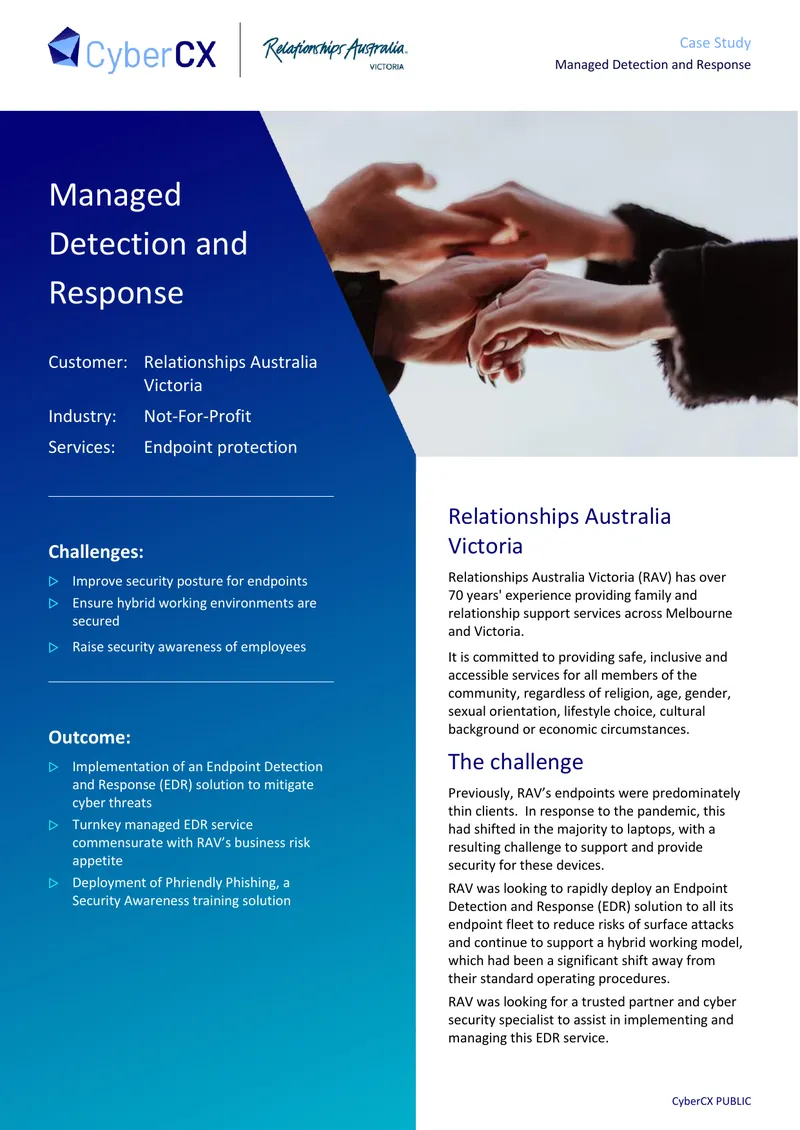 Managed Detection and Response Implementation Case Study