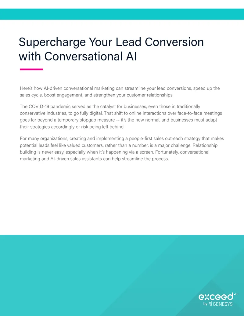 Conversational AI for Lead Conversion Enhancement