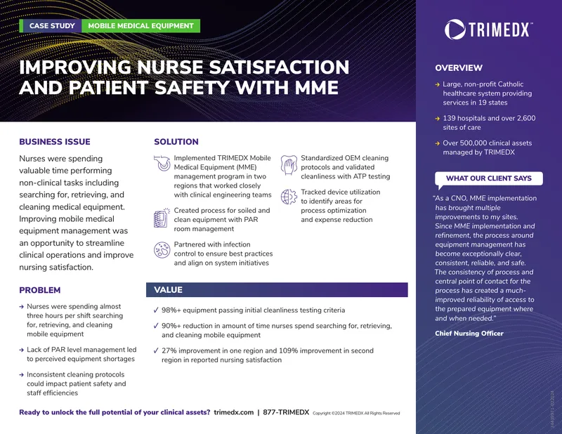 Improving Nurse Satisfaction and Patient Safety with MME