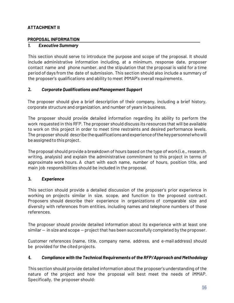 Proposal Submission Guidelines and Requirements