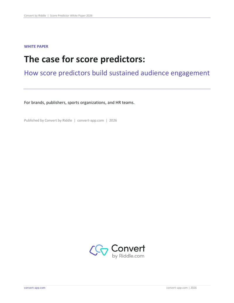 Score Predictor Engagement Model White Paper
