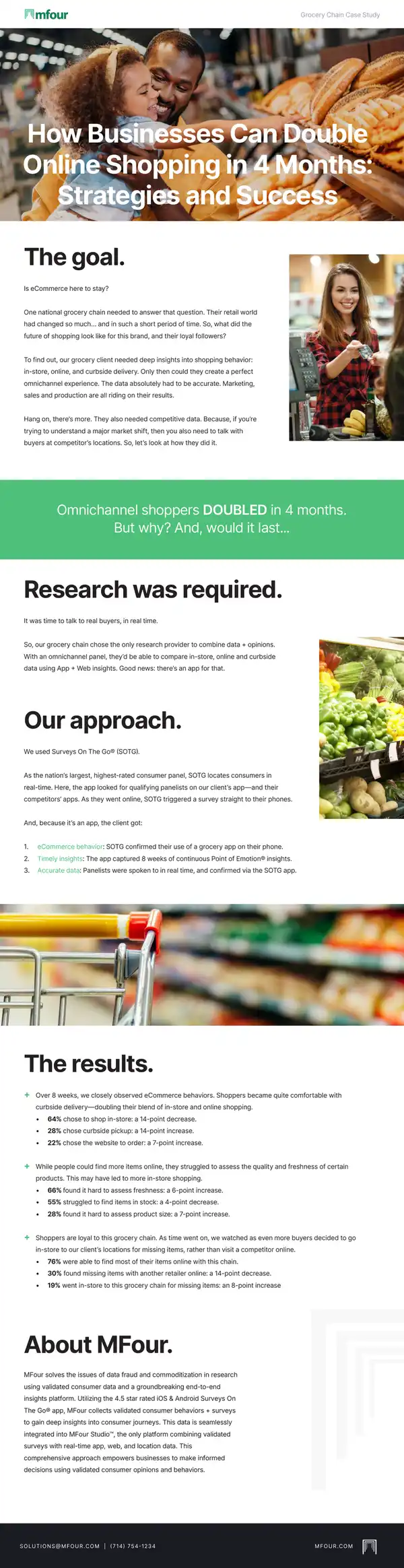 Grocery Chain Case Study on eCommerce Behavior
