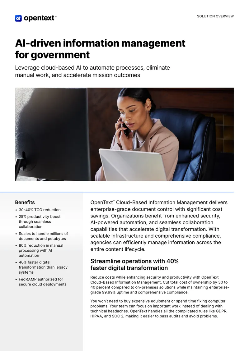 AI-Driven Information Management for Government