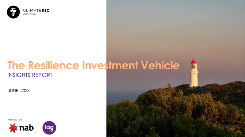 Resilience Investment Vehicle Insights Report