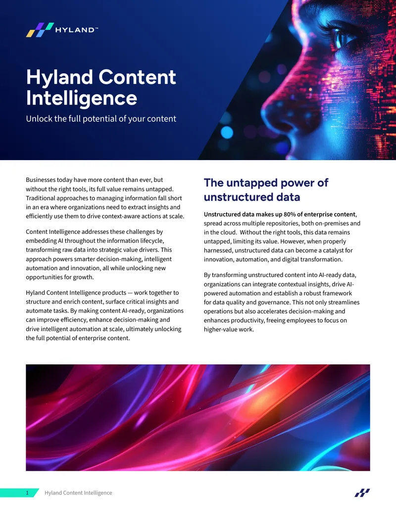 Hyland Content Intelligence Overview