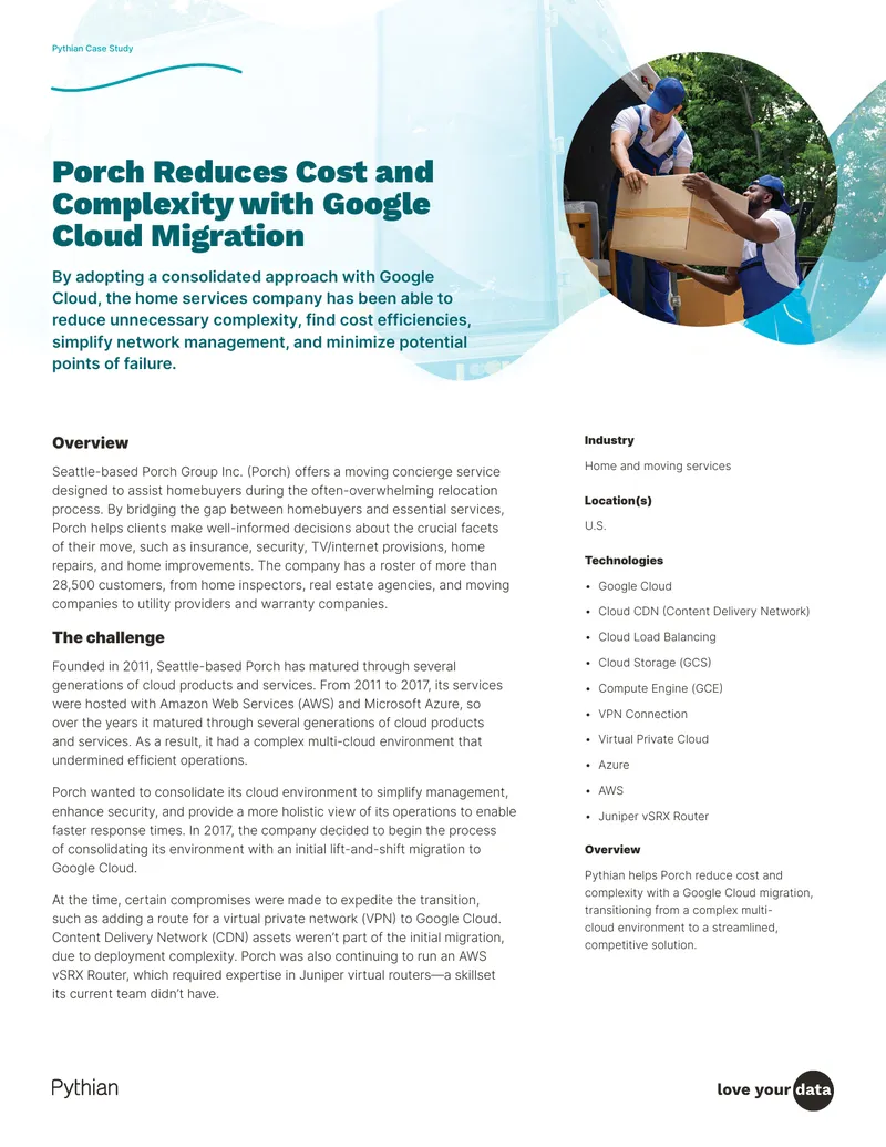 Porch Group Cloud Migration Case Study
