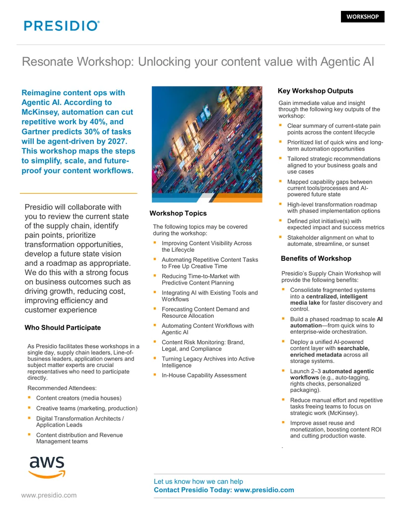 Supply Chain Workshop for Content Operations
