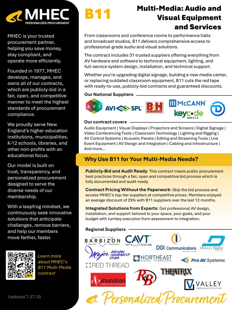 B11 Multi-Media Contract Overview