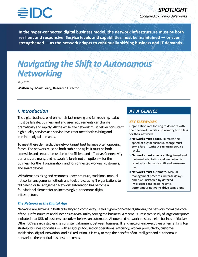 Navigating the Shift to Autonomous Networking