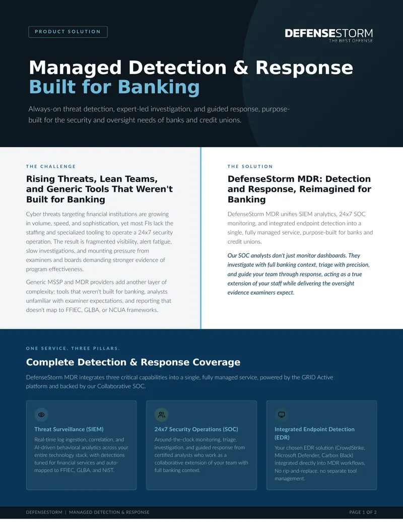 Managed Detection and Response Solutions for Banking