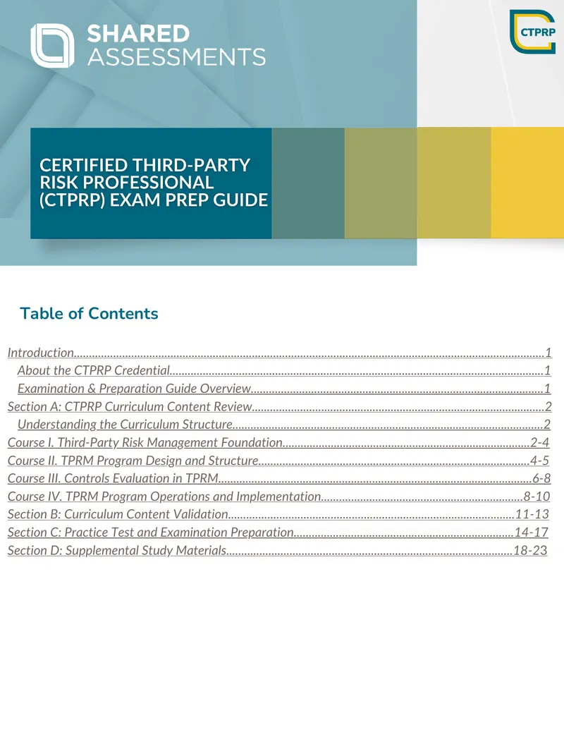 CTPRP Examination and Preparation Guide