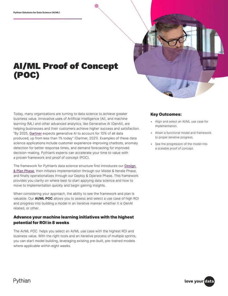 Pythian Solutions for Data Science AI/ML Framework