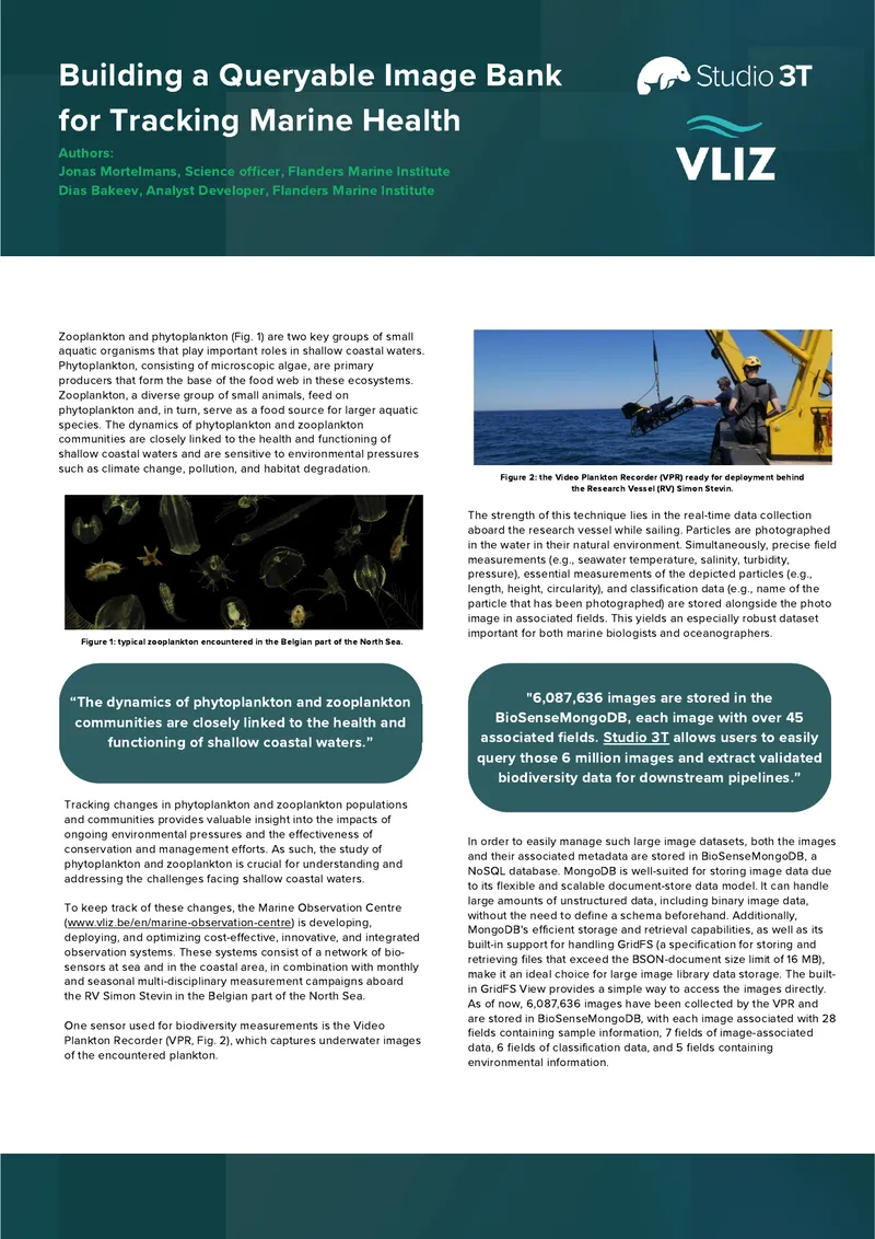 Building a Queryable Image Bank for Marine Health Tracking