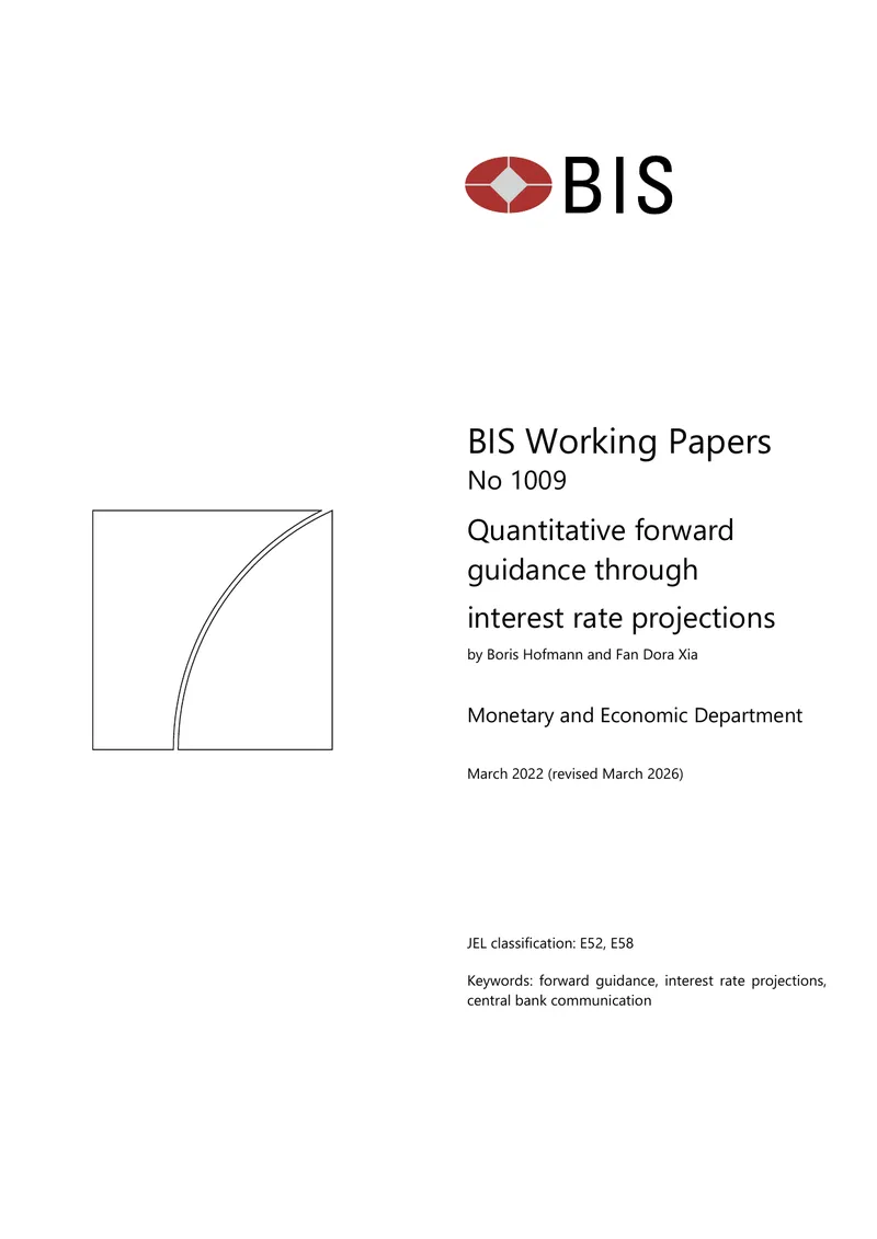 Quantitative Forward Guidance Through Interest Rate Projections